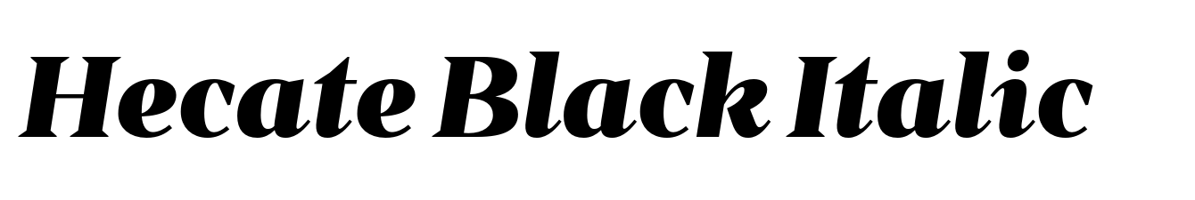 Hecate Black Italic